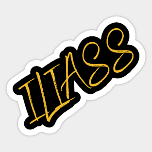 Iliass personalized name Sticker